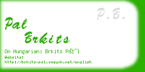 pal brkits business card